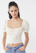 Load image into Gallery viewer, Cassia Puff Sleeve Cropped Top