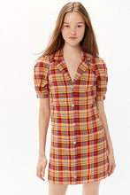 Load image into Gallery viewer, Luxe Dreams Button-Front Ruffle Mini Dress